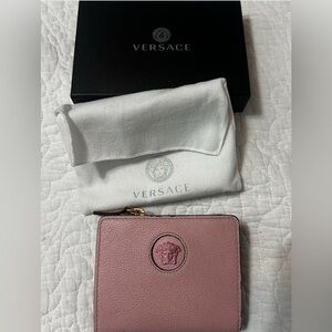 Versace Medusa Pink Leather Wallet